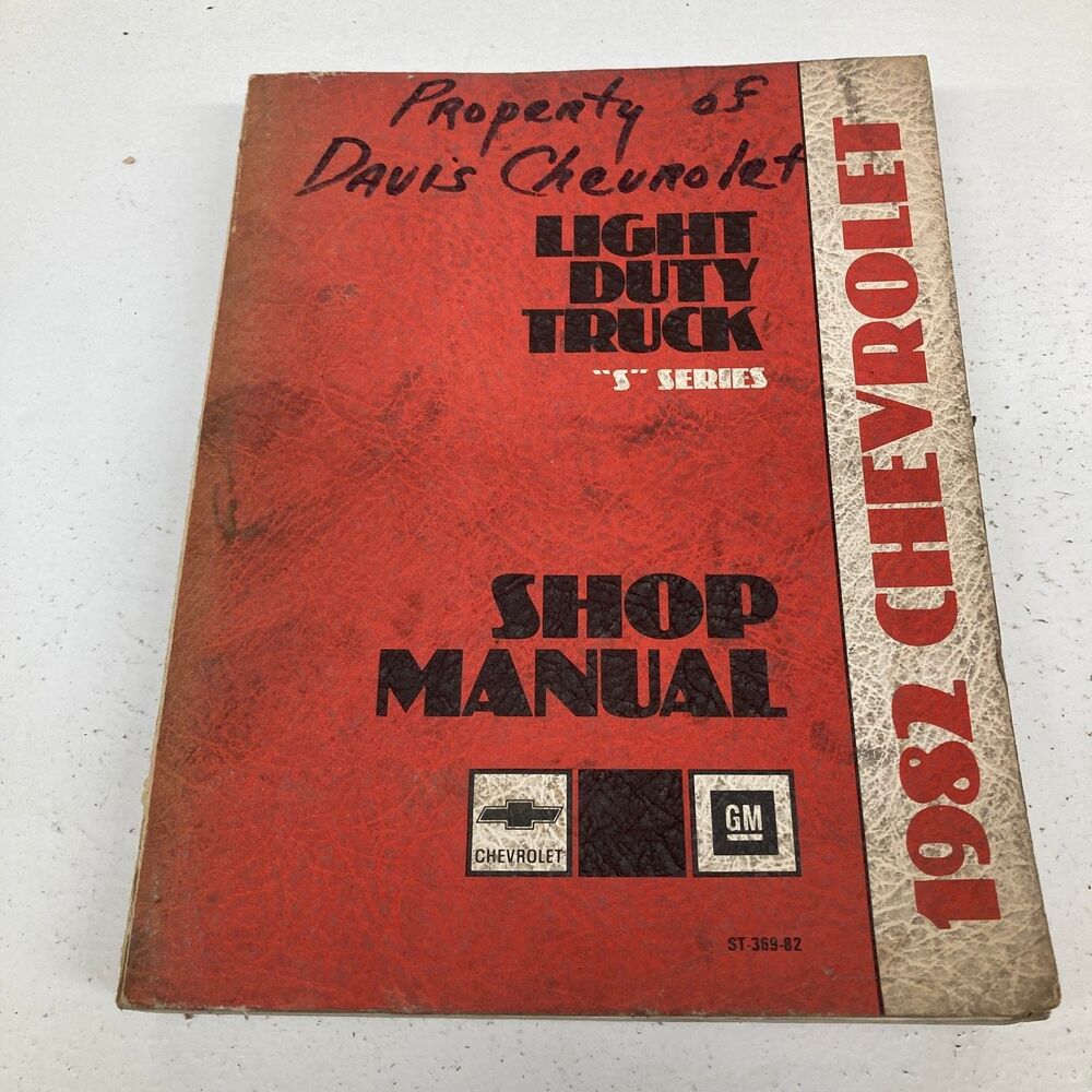 Chevrolet Light Duty Truck Shop Manual 1982